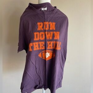 Women's "Run Down Hill" Clemson Short Sleeve Graphic T-Shirt - Sz. L